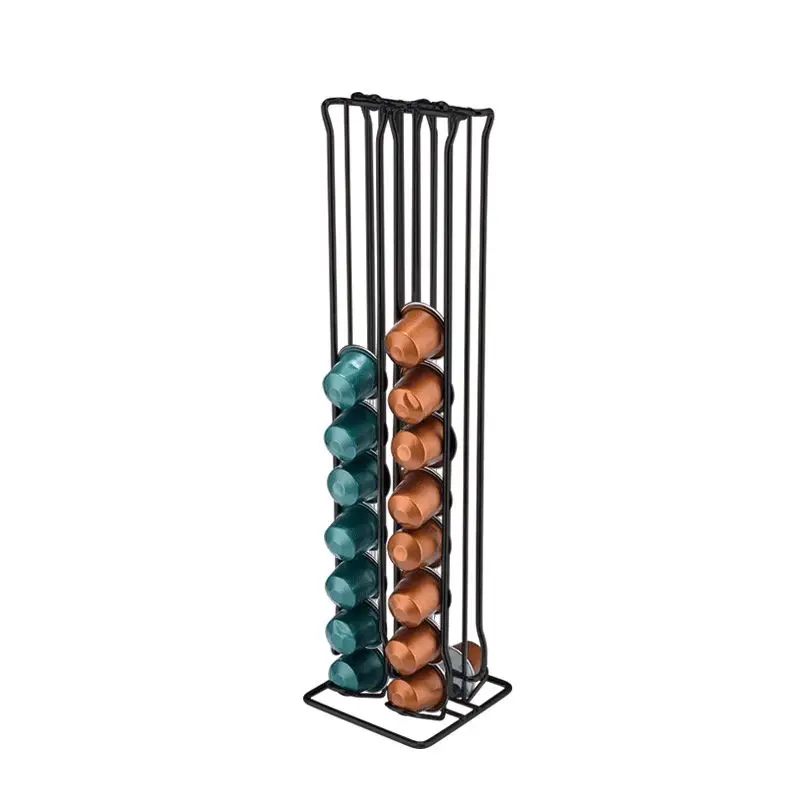 for 40pcs Capsule Металлический держатель кофейных капсул, железная Хромированная Подставка, кофейные капсулы для хранения, металлический держатель кофейных капсул для капсул - Цвет: for 40pcs Capsule
