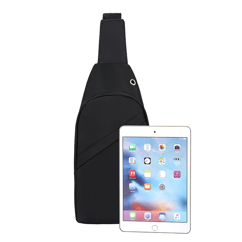 Брендовая мужская многофункциональная нагрудная сумка, водонепроницаемая сумка через плечо, мужская дорожная сумка для 9,7 дюймов IPAD с наушниками, сумки-мессенджеры