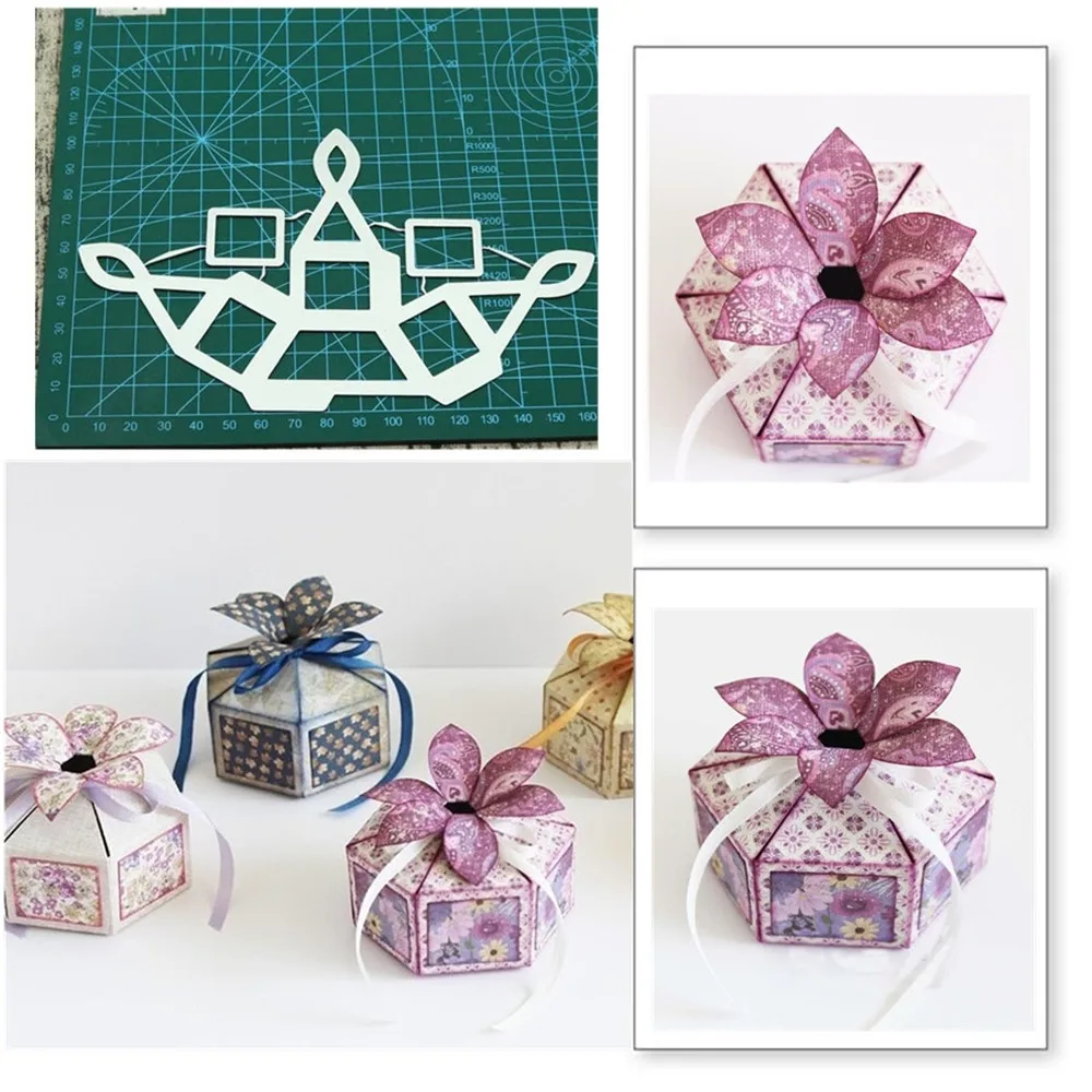 

Gift Box METAL BIRTHDAY CUTTING DIES Cut Knife Mold BOX Scrapbook Paper Craft Knife Mould Blade Punch Stencils Dies