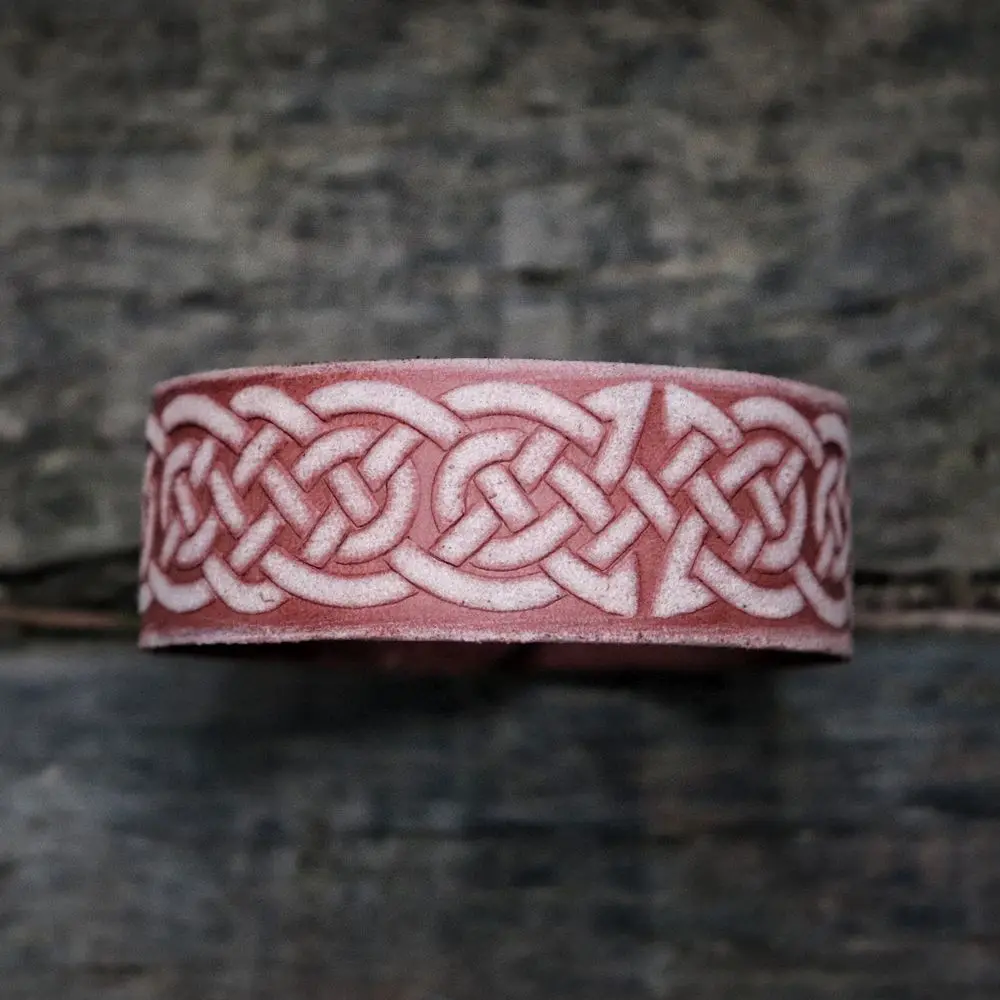 Мужской Кожаный Браслет манжета CelticS Knotwork викинги Северных стран талисман амулет