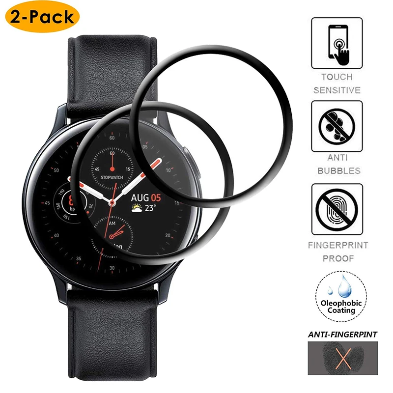 3D защитная пленка на весь экран для Samsung Galaxy Watch Active 2 40 мм 44 HD противопузырьковая