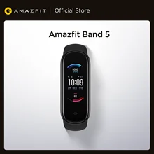 Amazfit – Bracelet connecté sportif Band 5, Bluetooth 2020, étanche, capteur d'activité physique avec écran couleur, nouveauté 5.0