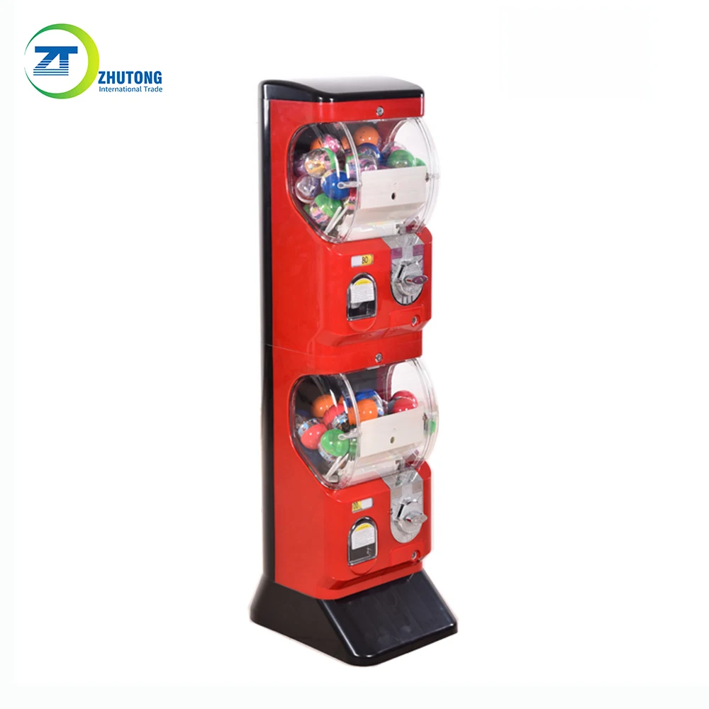 Zhutong two layer tony gacha single column gashapon twisting egg capsule toy vending machine