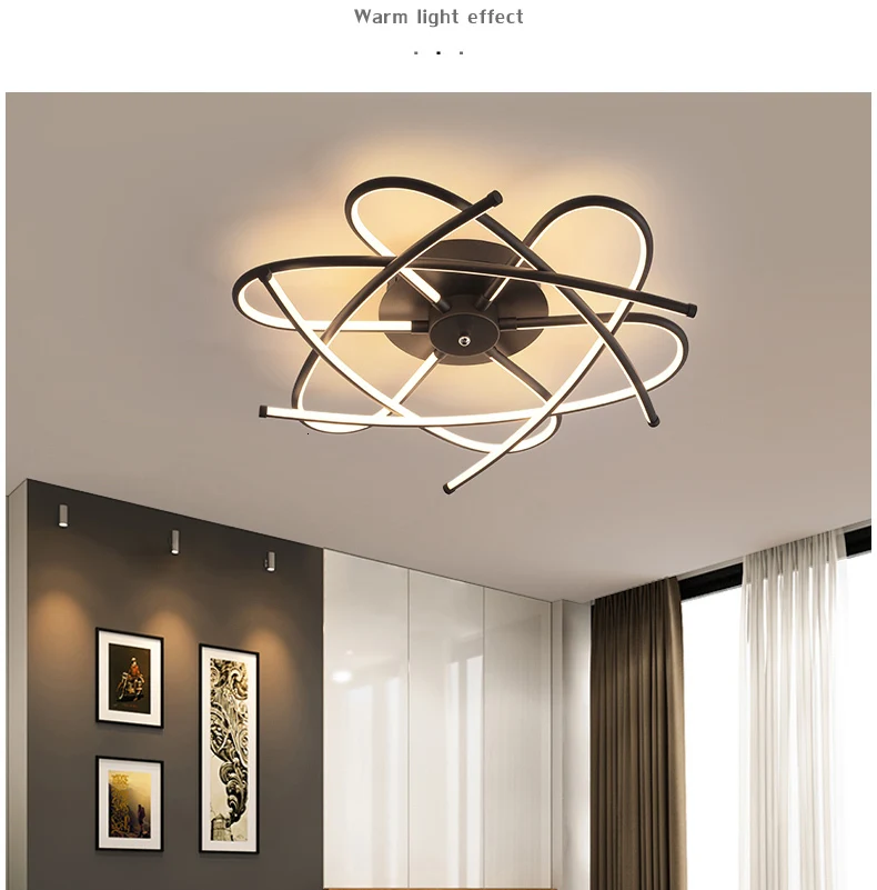 Люстры освещение для гостиной спальни Lustre fro home 110V 220V алюминиевая Потолочная люстра для дома с дистанционным затемнением