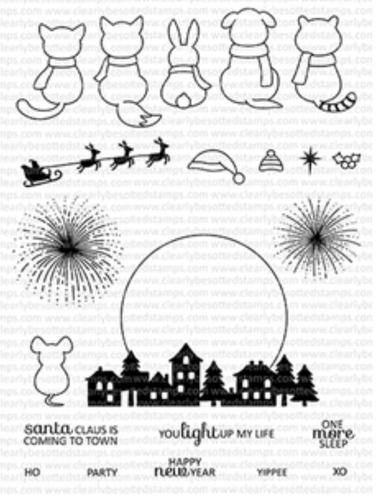 

Christmas animal Transparent Clear Silicone Stamp Seal for DIY scrapbooking photo album Decorative clear stamps A1122