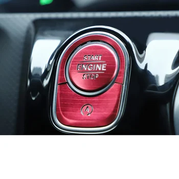 

Lsrtw2017 for Mercedes Benz A Class A200 A180 Car Engine Start Button Panel Interior Mouldings Accessories 2019 2020 2021 W177