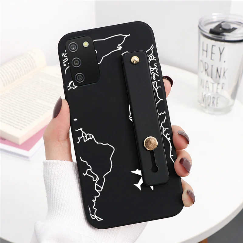 silicone case samsung Dây Đeo Cổ Tay Silicone Mềm Khủng Long Dễ Thương Trường Hợp Dành Cho Samsung Galaxy Samsung Galaxy A02s Một 02 S Ao2s Tay Giá Đỡ Đứng Dành Cho một 02 S 6.5" silicone cover with s pen Cases For Samsung