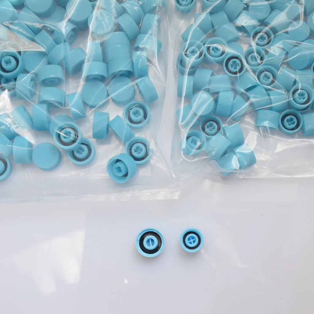 100 Pairs Car HVAC Valve Stem Cap High & Low Side for R134a Valve Core