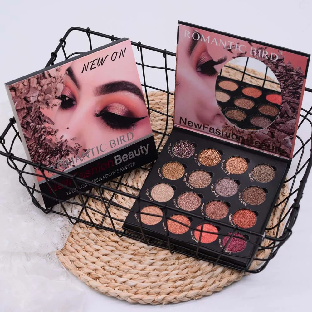 

16 Colors Eye Shadow Palette Matte Shimmer Eyeshadow Glitter Powder Makeup Metallic Eyes Shadow Beauty Cosmetic 2019
