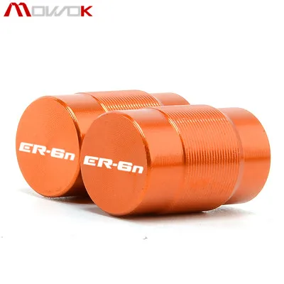 ER6N Orange Для KAWASAKI ER6F ER6 F ER6N E R6N Мотоцикл с ЧПУ алюминиевые аксессуары колеса крышки стержня вентиля шины с ЧПУ воздухонепроницаемые крышки - Цвет: ER6N Orange