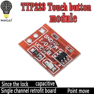 10PCS TTP223 Touch Key Switch Module Touching Button Self-Locking/No-Locking Capacitive Switches Single Channel Reconstruction