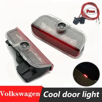 

2Pcs 3D LED Car Door Welcome light logo Projector lamp For VW Golf 5-7 Passat B5-7 GTI Touran Jetta MK5 MK6 CC R Rline Logo