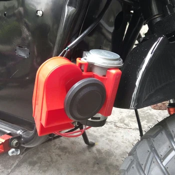 

12 V Super Loud Car Motorcycle Truck Horns Truck Yacht Boat Compact Dual Tone Electric Pump Air Loud Motorbike Horn