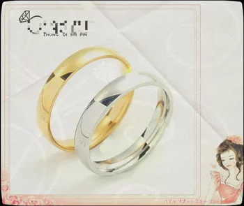 

yeye ollol outside Arc Shiny Side Titanium Steel Couples Stainless Steel Ring 2020 Confident Men Ring