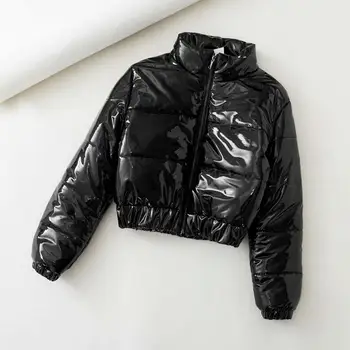 

2020 Spring winter bright short coat cotton women's short female padded jacket thick cotton jacket women parka