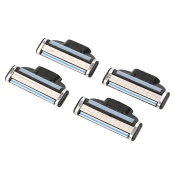 

4PCS/SET 3 Layers Men Face Shaving Razors Blades Male Manual Razor Blades For Standard Beard Shaver Trimmer Blades