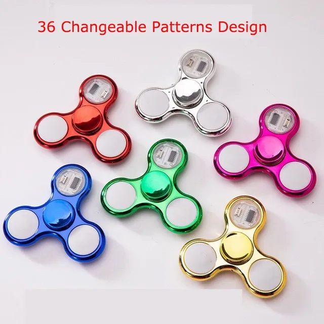 Luminous Fidget Spinner Led Light Up Hand Spinner Adult Glowing Stress  Relief Toys Gifts For Kids - Fidget Spinner - AliExpress