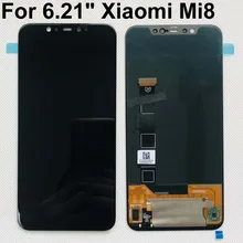 6.21 "originale Testato Migliore OLED Per XIAOMI Mi 8 Display Mi8 LCD Touch Digitizer Sostituzione Dello Schermo 2248x1080 + strumenti + doppi nastri