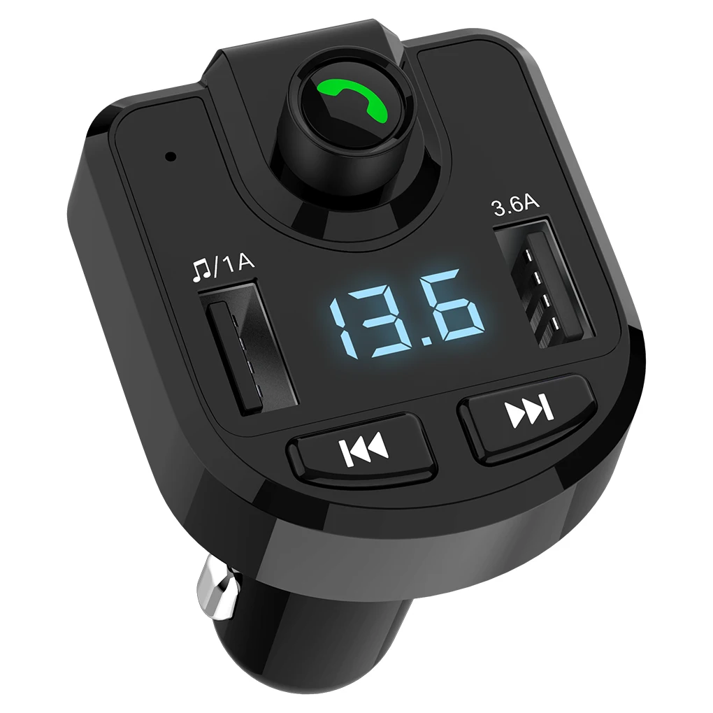 Fm-передатчик bluetooth Handsfree автомобильный комплект аудио MP3 плеер Быстрая зарядка двойной USB Автомобильное зарядное устройство
