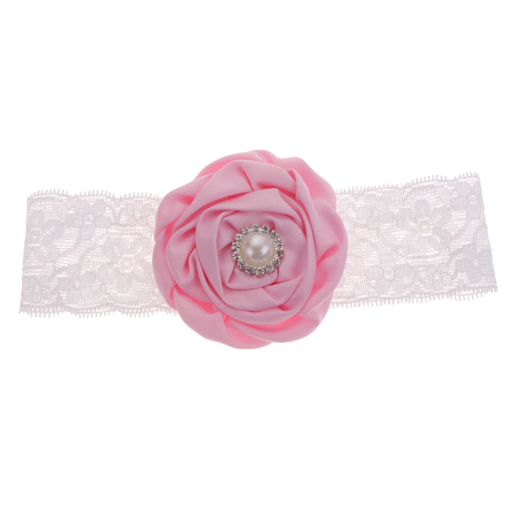 Baby Girls Headbands Flower Lace Band Hair Accessories for Newborn Infant Toddler