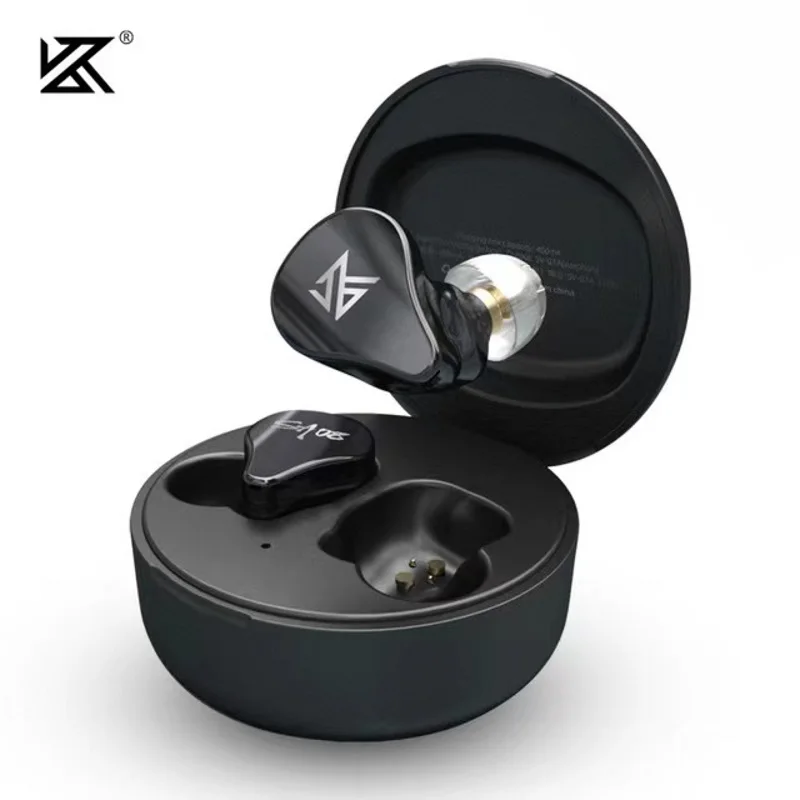 KZ SA08 TWS 8BA jednostki Bluetooth V5.0 słuchawki bezprzewodowe słuchawki douszne z redukcją szumów dotykowy sportowy zestaw słuchawkowy KZ E10 Z3 Z1 S2 ZAX