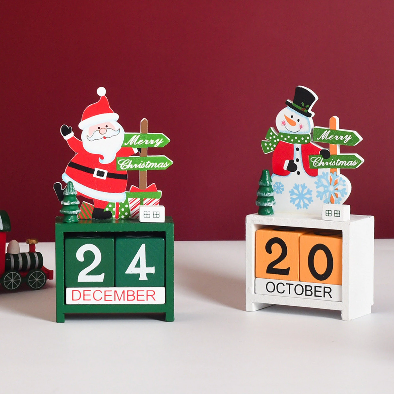 2022 Countdown To Christmas Christmas Countdown Calendar Christmas Gift Kids Deer Santa Claus Welcome 2022  Xmas Ornaments Calendar New Year Decor Navidad|Figurines & Miniatures| -  Aliexpress