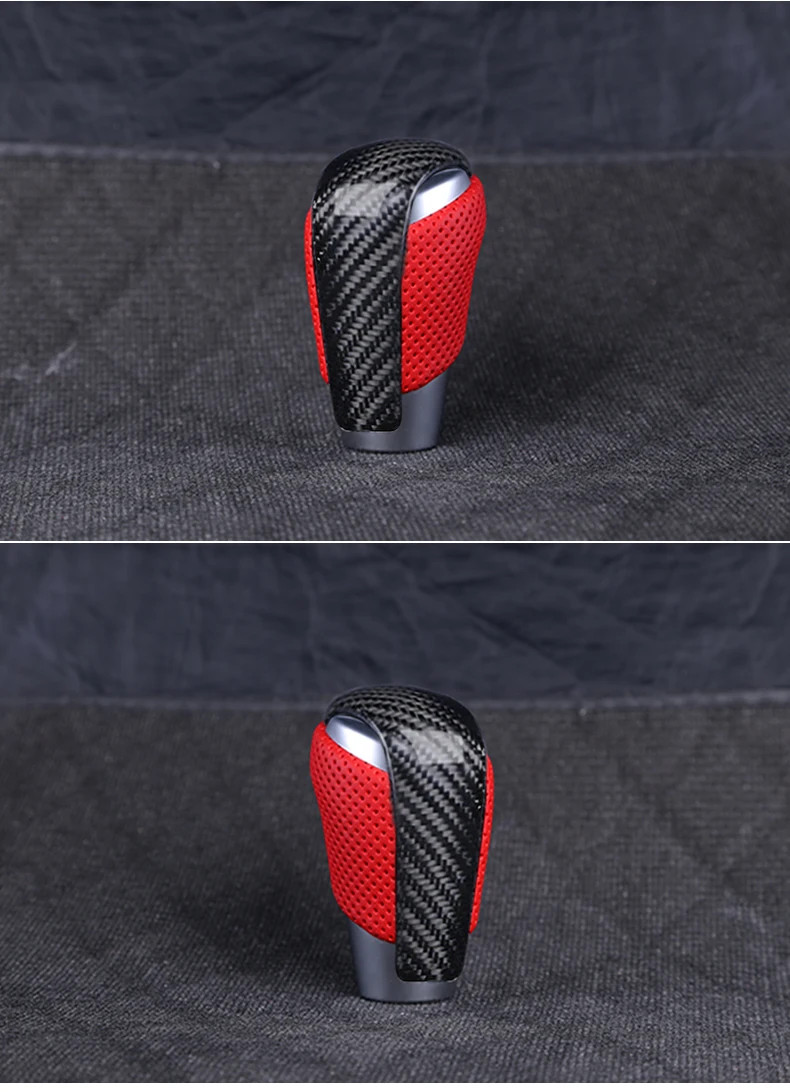 Fit for mazda 3 6 cx-4cx-5-3-8 carbon fiber shift knob gear shift paddle lever gear head handball