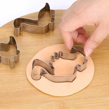 

11Pcs Large Dino Biscuit Cutters Stainless Steel Cutters For Kids Dinosaur Party Decorations Dinosaur Cookie Cutters Cake Tool