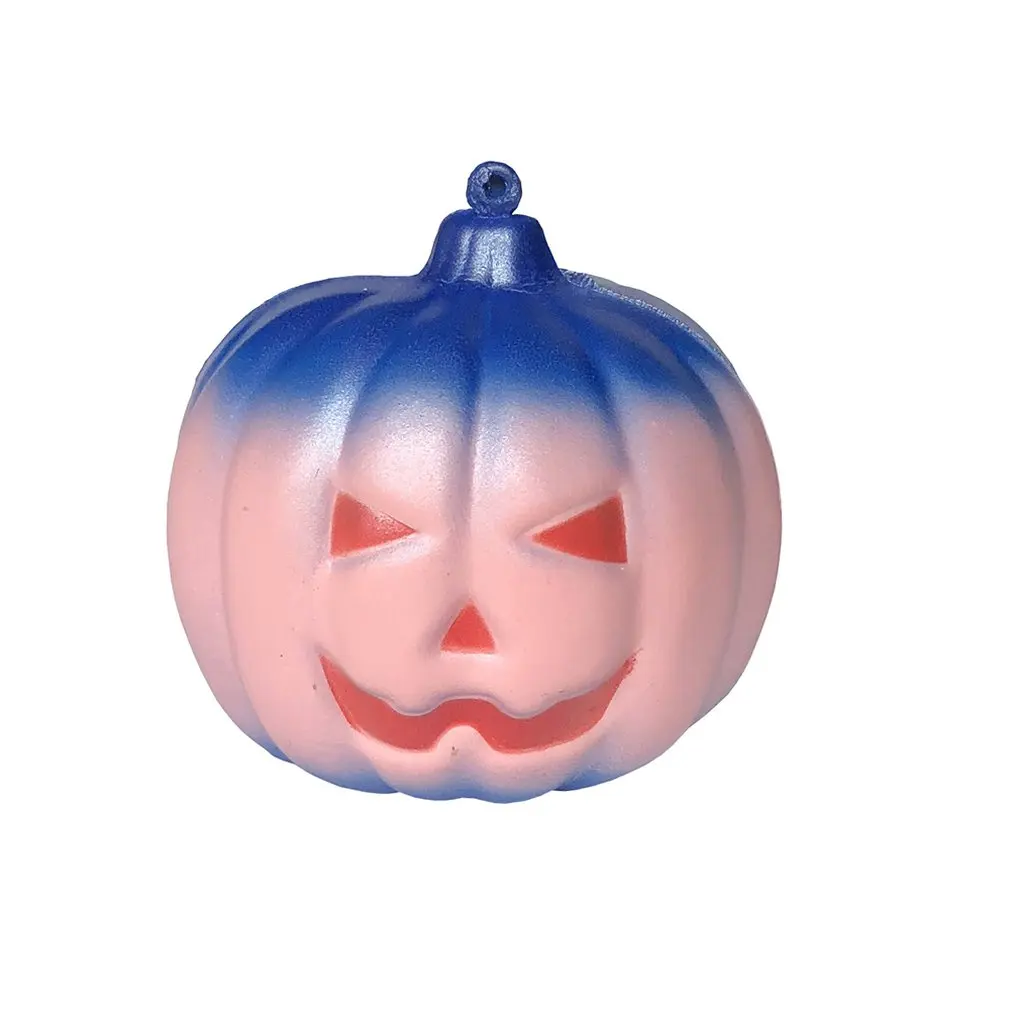 Игрушки Squishies Радужная Тыква медленно поднимающиеся фрукты ароматизированные игрушки для снятия стресса Хэллоуин салфетки антистресс - Цвет: pink 7cm