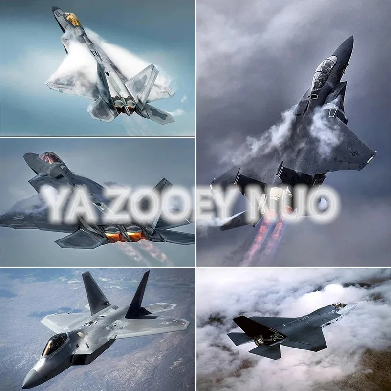 Diamond Painting Kinds Combat Aircraft Mosaic Embroidery Full Drill Diy Cross Stitch Home Decoration Art BY1143 | Дом и сад