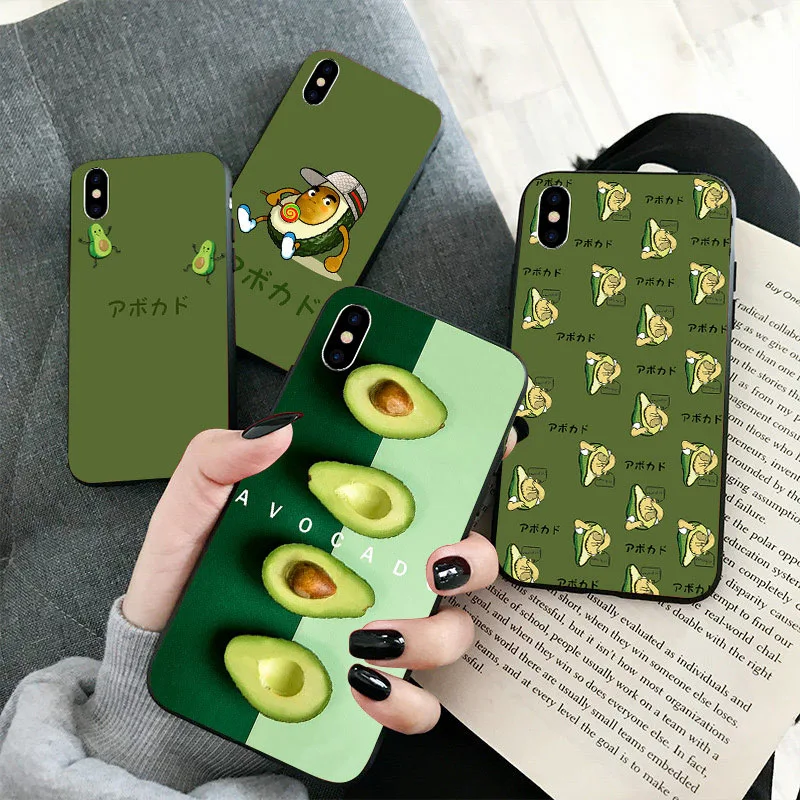 Luxury private custom all-inclusive phone case for iPhone 6 6s 7 8 personality avocado X XS XR MAX |