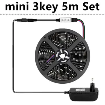 

RGB LED Strip Light SMD 5050 5M Waterproof RGB Tape DC12V Ribbon diode led Strips Light Flexible Stripe Lamp IR WIFI Controller