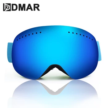 

DMAR Frameless Ski Goggles With Snow Mask Men Women Snowboard Goggle Magnetic UV400 Protection Anti fog Skiing Glasses