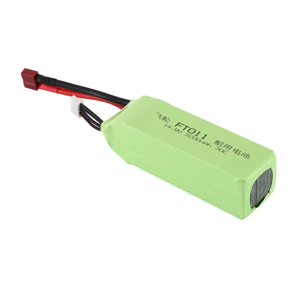 

3200MAH 14.8V 30C RC Boat T Plug Lipo-Battery Rechargerable Battery for FT010 FT011 High Speed Remote Control Boat