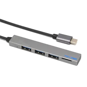 

4 in 1 USB Hub Type-C USB-C TF Slot Adapter With 3 USB 3.1 Port For Macbook Pro