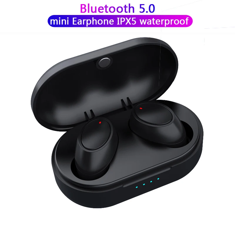 

TWS 5.0 Bluetooth Wireless Earphone In Ear Mini Earbuds Stereo Sports Music Auriculares IPX5 Waterproof Headset Mic Headfree