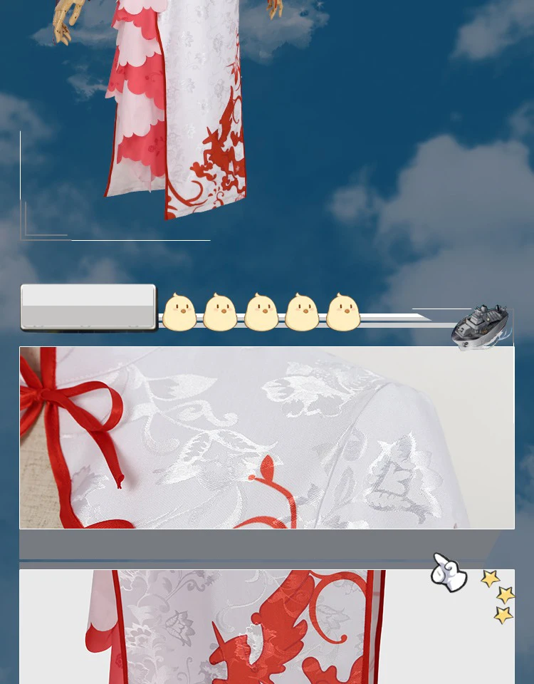 DokiDoki игра Azur Лэйн Косплей HMS Единорог Костюм женский соблазнительный костюм Чонсам Azur Лэйн Косплей