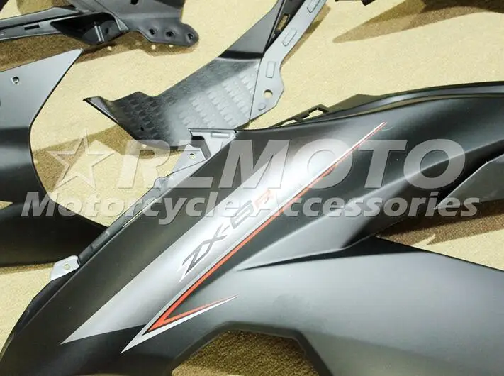 ABS Полный комплект обтекателя подходит для Kawasaki ZX6R 2013 Обтекатели ZX-6R ниндзя 636 599 прохладный черный матовый