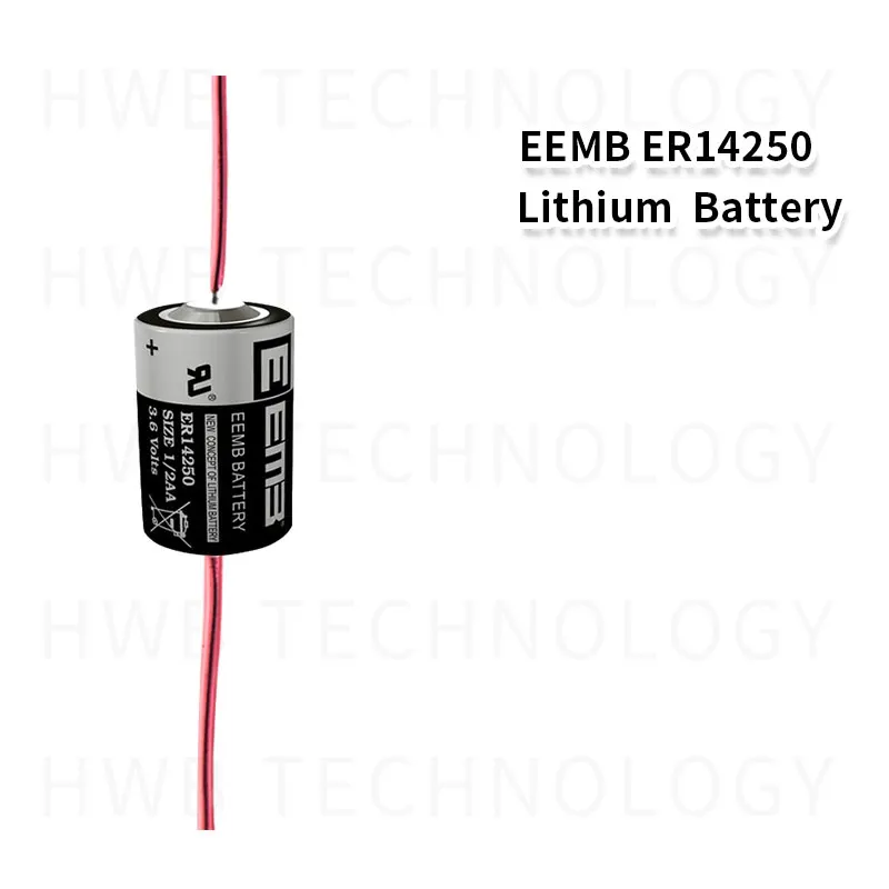 20pcs EEMB ER14250 1/2AA 3,6 V 1200mAh литиевая батарея с сваркой