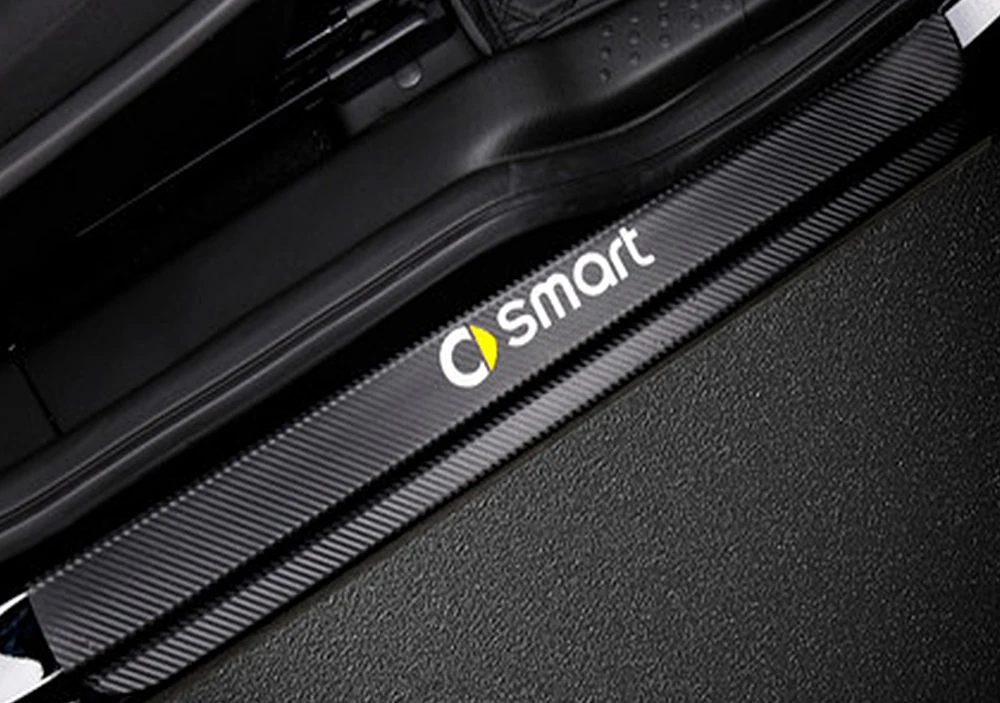 Smart Fortwo W451 2007-2014 Domilay Garniture DAutocollant de Paupière de Sourcil de Phare de Fibre de Carbone de Voiture pour Mercedes