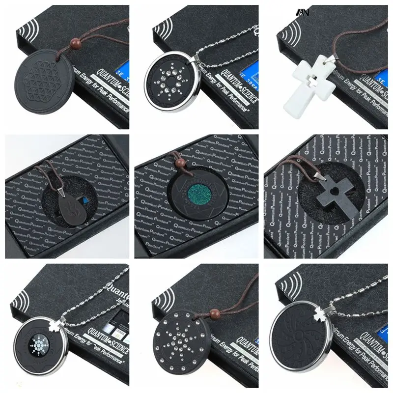 Quantum Pendant Scalar Energy Ion Necklace Japanese Ions Health Jewelry 6000-8000 ions Stainless Steel Women | Украшения и
