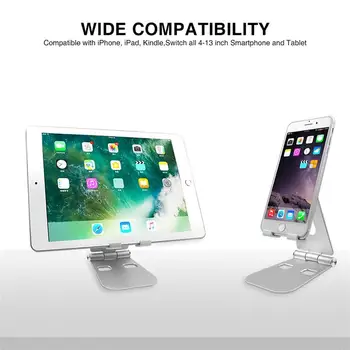 

Universal Foldable Tablet Desktop Stand For iPad 13inch Metal Rotation Tablet Holder For Samsung Xiaomi Huawei Phone Tablet