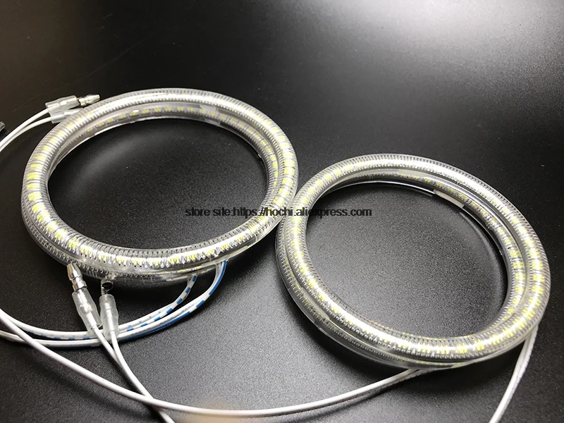 HochiTech для Hyundai терракан 2001-07 ультра яркий SMD белый светодиодный ангельские глазки 2600LM 12V halo Кольцо Комплект дневного света DRL