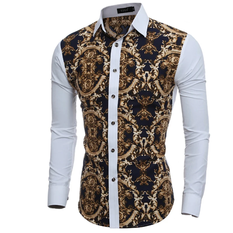 Men Shirt 2020 Long Sleeve Shirts Casual Mens Great Body Pattern Printing Slim Fit Dress Shirts Mens Hawaiian streetwear shirt Men Shirt 2020 Long Sleeve Shirts Casual Mens Great Body Pattern Printing Slim Fit Dress Shirts Mens Hawaiian streetwear shirt