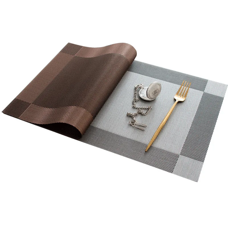 Rectangle PVC Coasters Stand For hot pot Coaster Dining Table placemat Slip Insulation Pad heat resistant Plastic Pan Table Mat