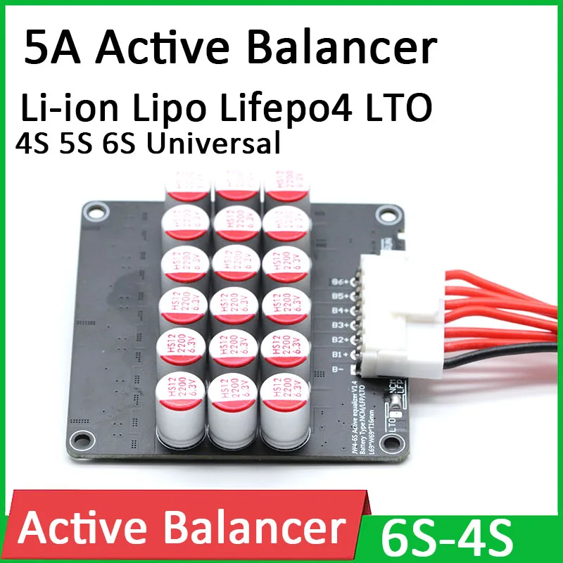 6S 5A Active Battery Balancer, 6x12V