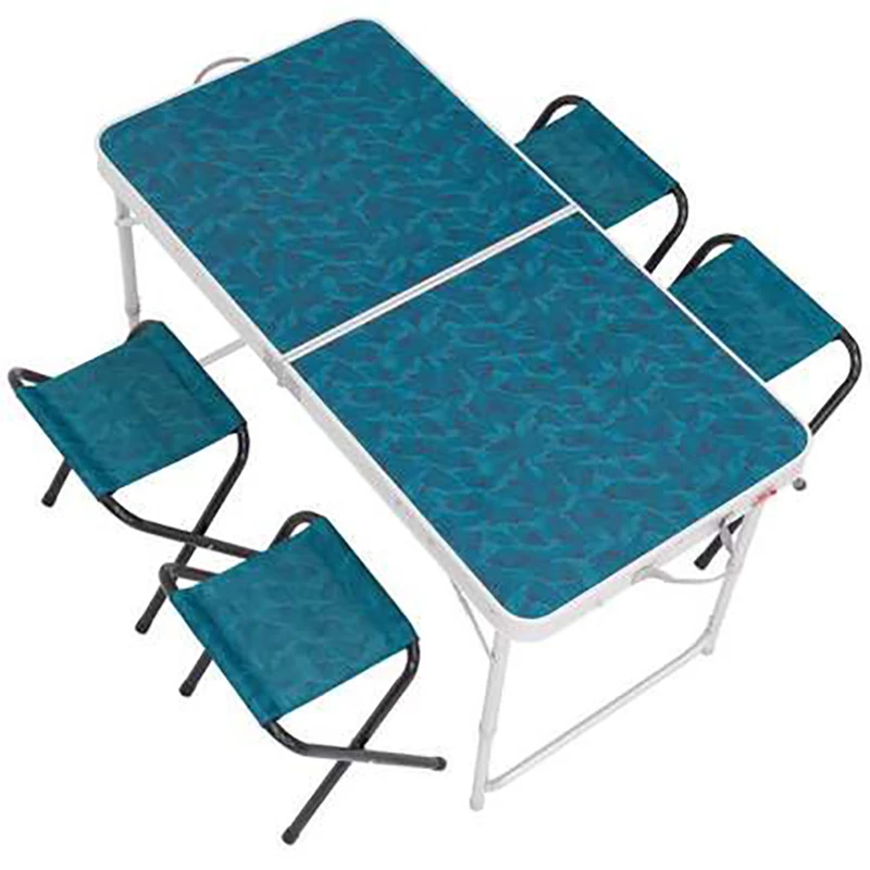 Folding Table Outdoor Portable Folding Table And Chair Camping Simple Dining Table Set For 4 6 People Outdoor Tables Aliexpress