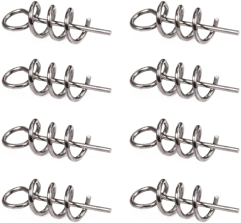 Soft Bait Spring Lock Pin Crank Hook  Stainless Steel Fishing Connector -  50 - Aliexpress