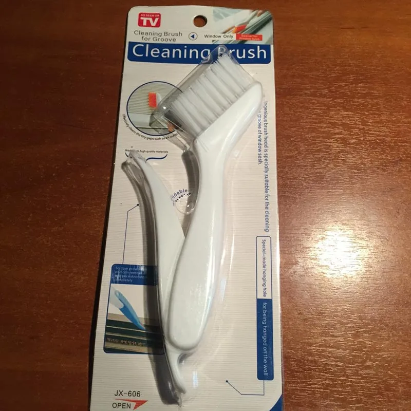 Белый 1PcsClearance of window slit многофункциональные паз чистящие кисти инструменты кухонные принадлежности для ванной комнаты - Цвет: Белый
