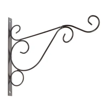 

2pcs Wall Hanging Flower Stand Balcony Garden Plant Hanger Brackets for Home Decoration Bird Feeder Lanterns Wind Chimes